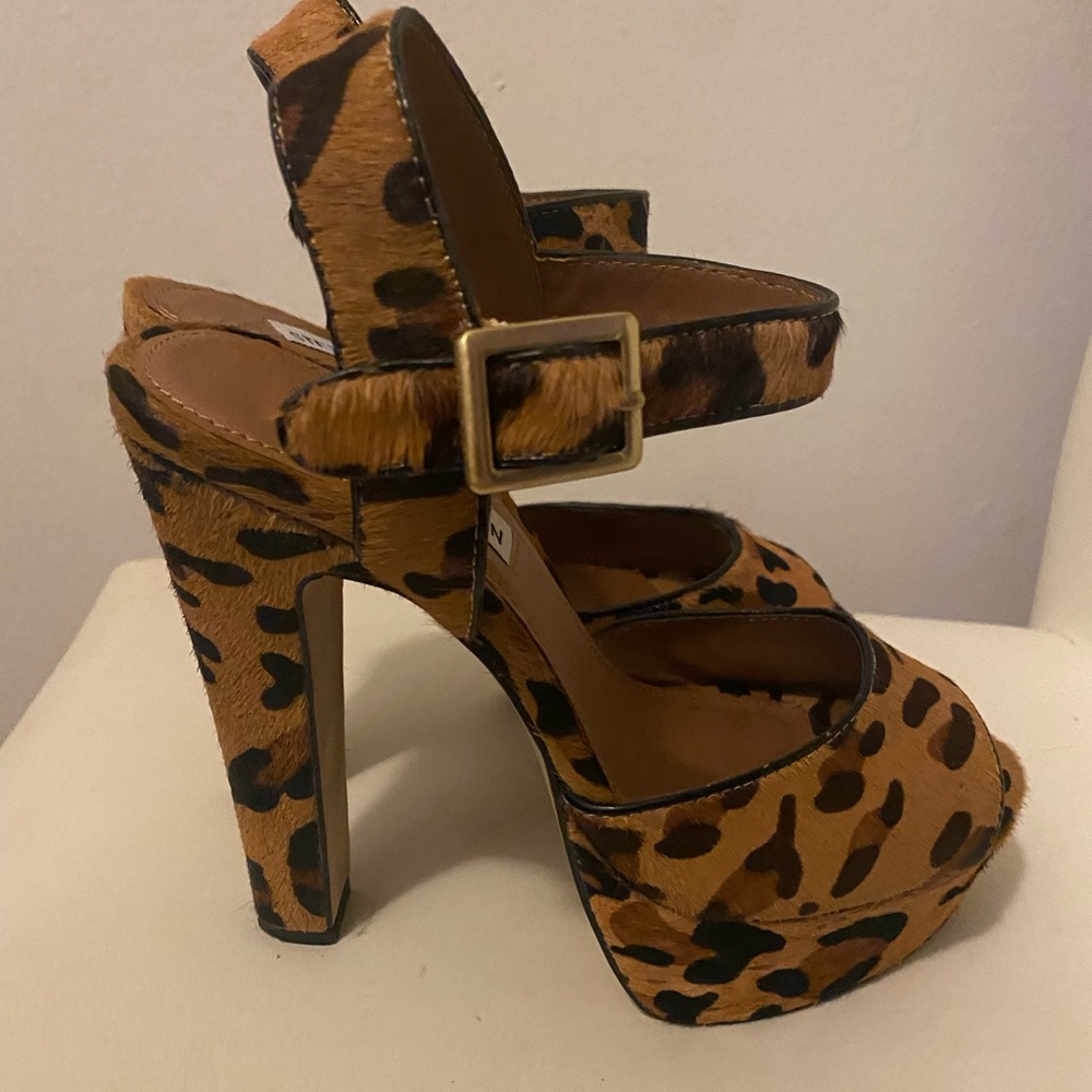 Steve Madden Leopard Print Platform Heels